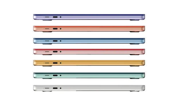 苹果全新MacBook Air高清渲染图来了：刘海屏设计、7种配色可选