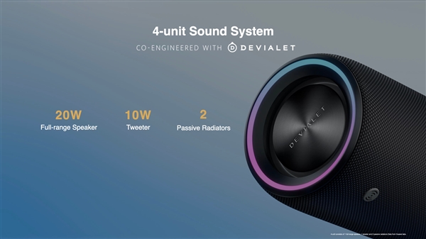 1060元！华为发布首款便携音箱Sound Joy：联合帝瓦雷