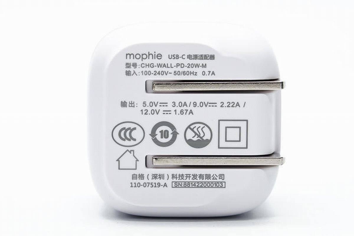 “圆墩墩”的大白，mophie推出20W折叠脚迷你快充-充电头网