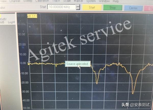 是德N5230A网络分析仪开机报错unlevel故障维修案例