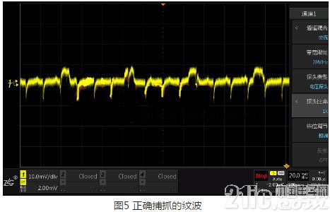 正确捕抓的纹波