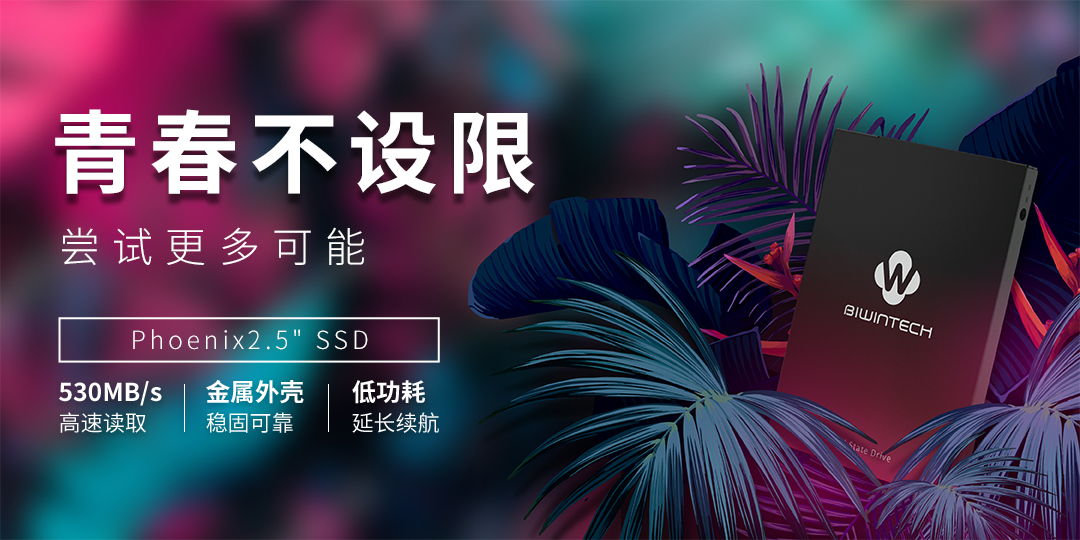 佰微Phoenix2.5”SSD：年轻，就是忠于自我