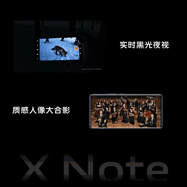 vivo秀商务旗舰X Note主摄:V1芯片下 实现实时黑光夜视
