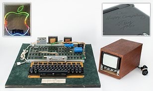 罕见全功能苹果Apple-1电脑被成功拍下，458711美元！