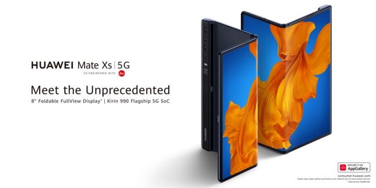 华为Mate Xs 2已上市，亦有贝壳机P50 Pocket。图为2020年上市的Mate Xs。华为