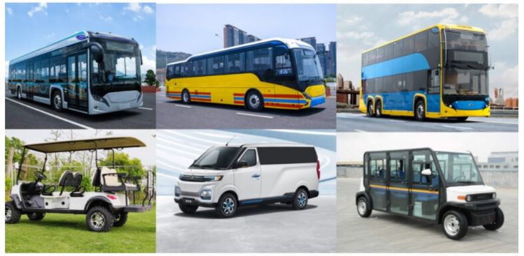 图为EV Motors Japan推出的各种EV。EV Motors Japan