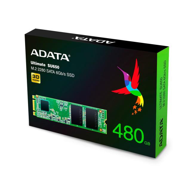 威刚推出Ultimate SU650 M.2 2280 SATA SSD，TLC颗粒，SLC缓存，最高480GB