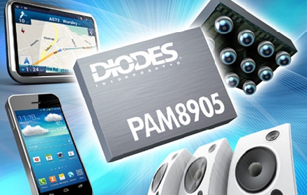 Diodes推出1．9W D类音频放大器PAM8905