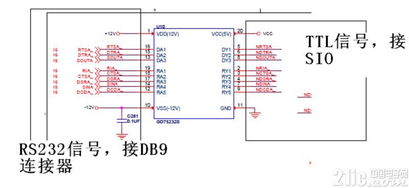 主板串口RS232芯片烧毁问题分析（RS232作用及电路图）