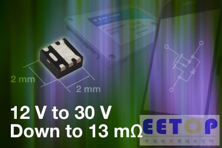 Vishay推出新款TrenchFET® Gen III P沟道功率MOSFET