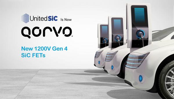 UnitedSiC（现名Qorvo）宣布推出具有业界出众品质因数的1200V第四代SiC FET