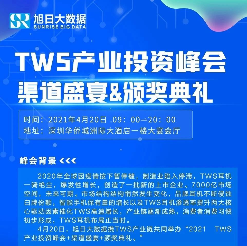 25省渠道大佬齐聚 || 2021 TWS产业投资峰会&渠道盛宴&颁奖典礼