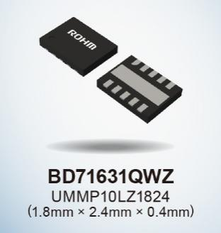 ROHM开发出充电控制IC“BD71631QWZ”，支持新型二次电池等低电压充电