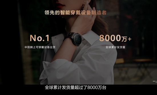 华为智能穿戴设备全球累计发货量超 8000 万台，中国出货第一
