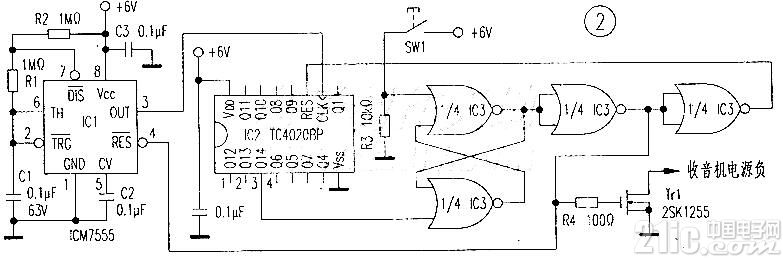 收音机电源自动关断电路RADIO AUTO POWER OFF
