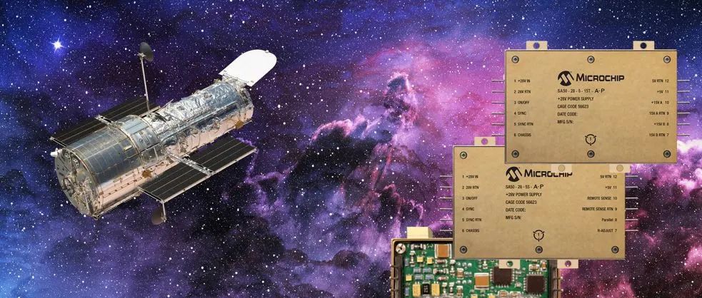 Microchip宣布业界唯一的标准非混合型宇航级电源转换器系列现已新增28伏（V）输入耐辐射选项