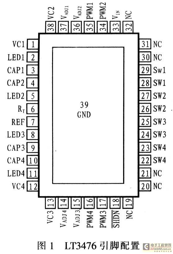 大电流4通道LED驱动器LT3476及其应用