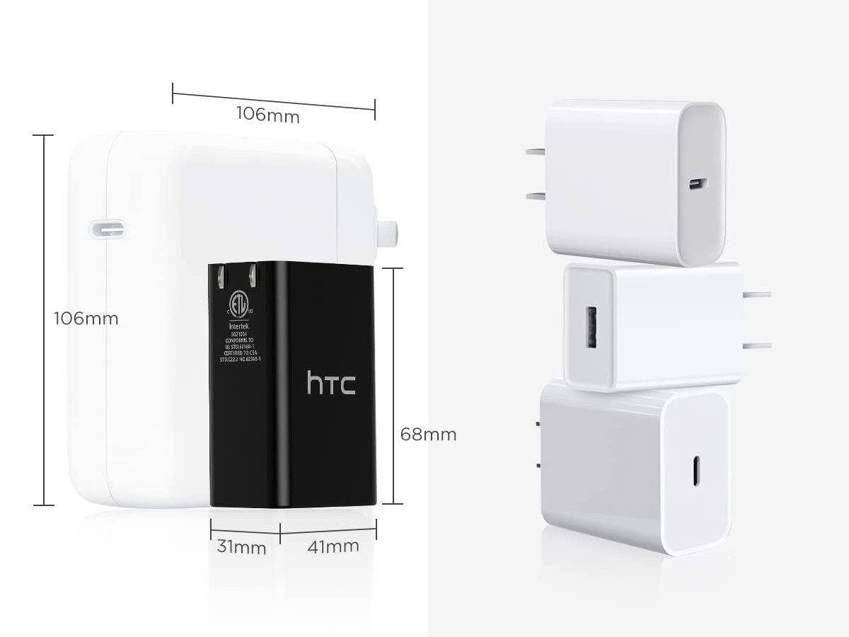 配件市场继续发光，HTC推出65W 2C1A氮化镓充电器-充电头网
