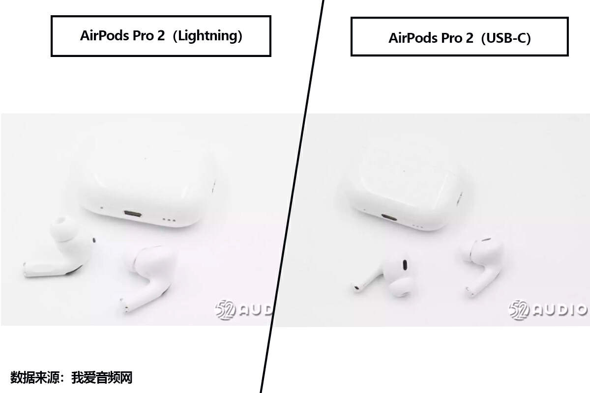 拆解对比来了，苹果AirPods Pro 2（Lightning）VS（USB-C）