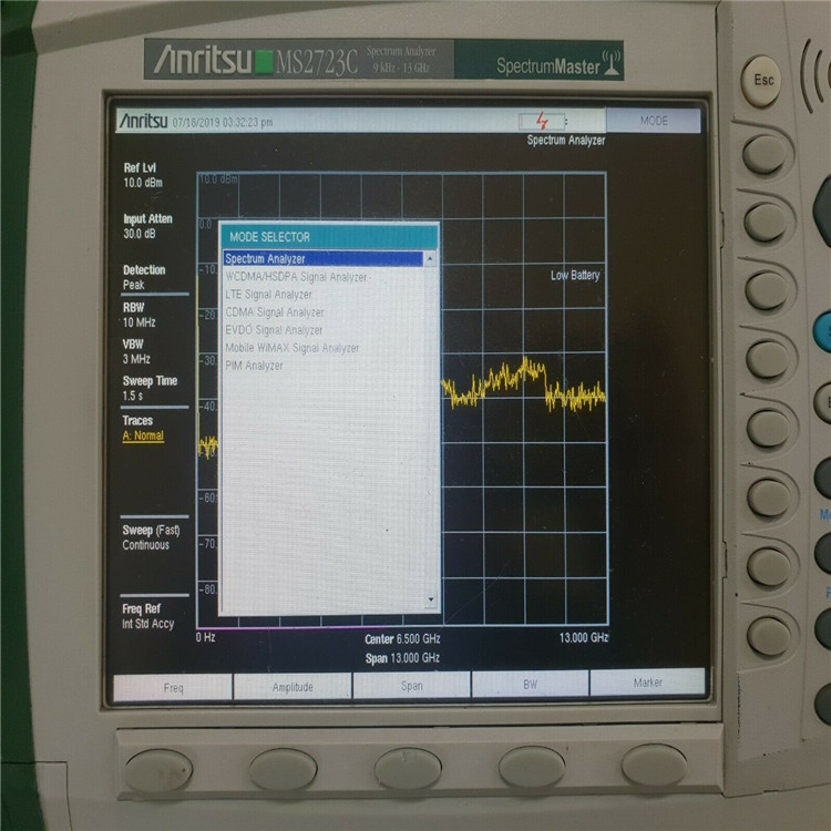 日本Anritsu安立MS2723C频谱分析仪13GHz