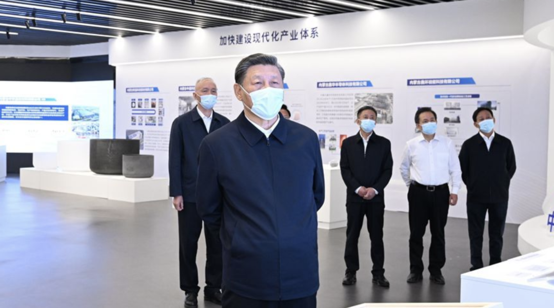 习近平内蒙古考察中环产业园