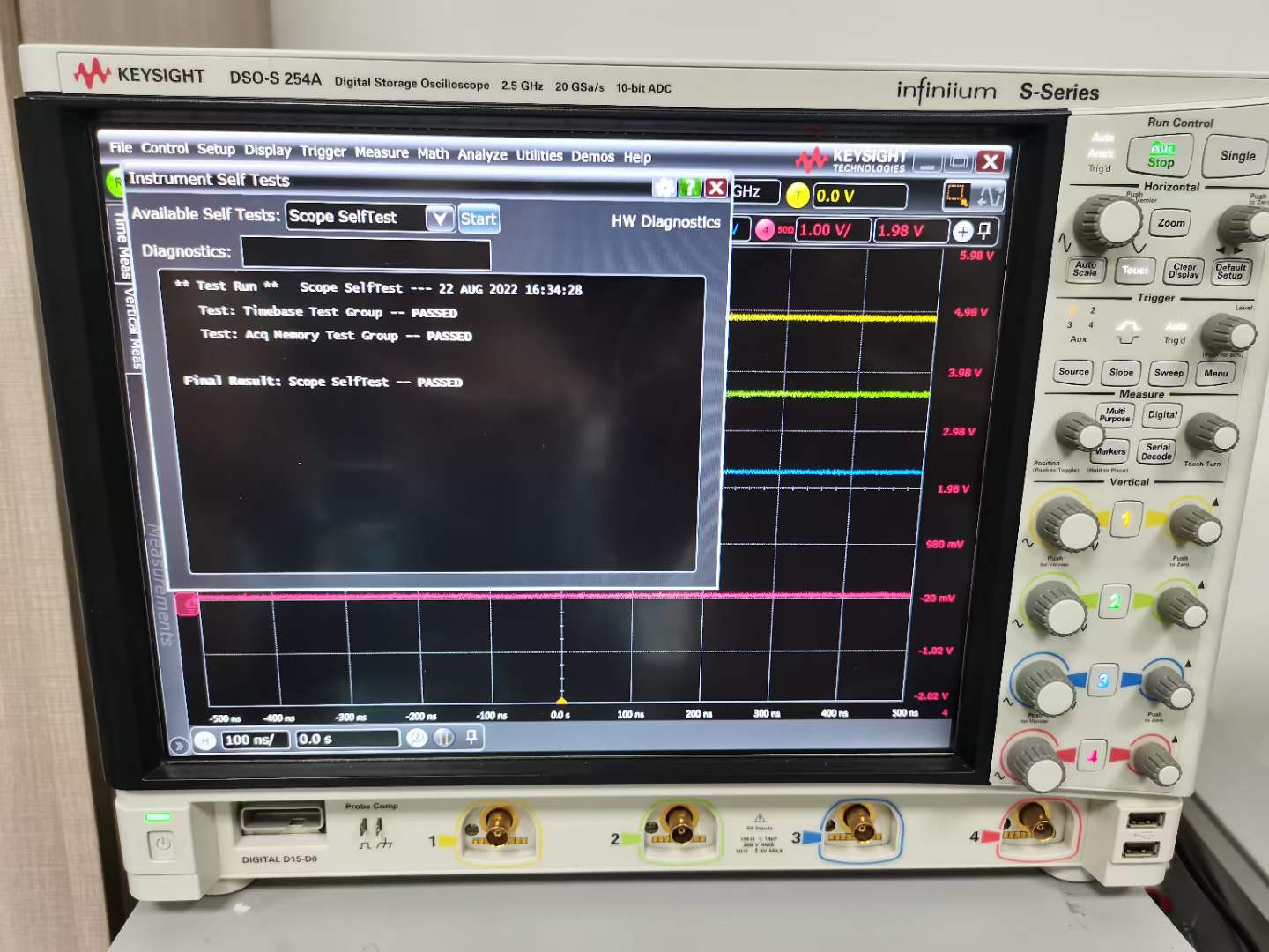 DSOS254A 高清晰度示波器2.5GHz