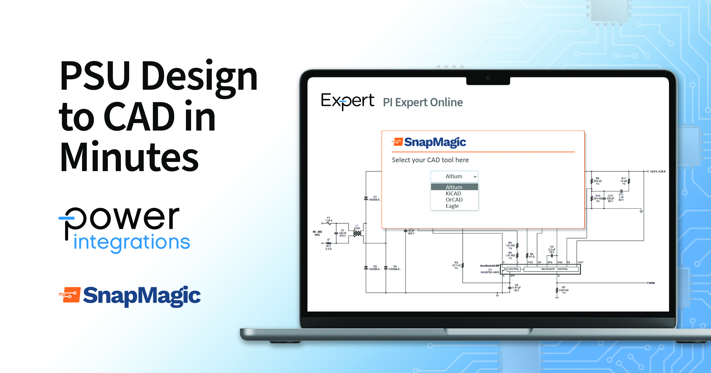 Power Integrations与SnapMagic携手推进电源设计自动化