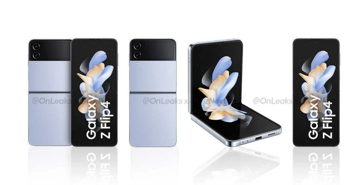 三星 Galaxy Z Flip4 官方渲染图曝光,4 种颜色亮相 图片 3