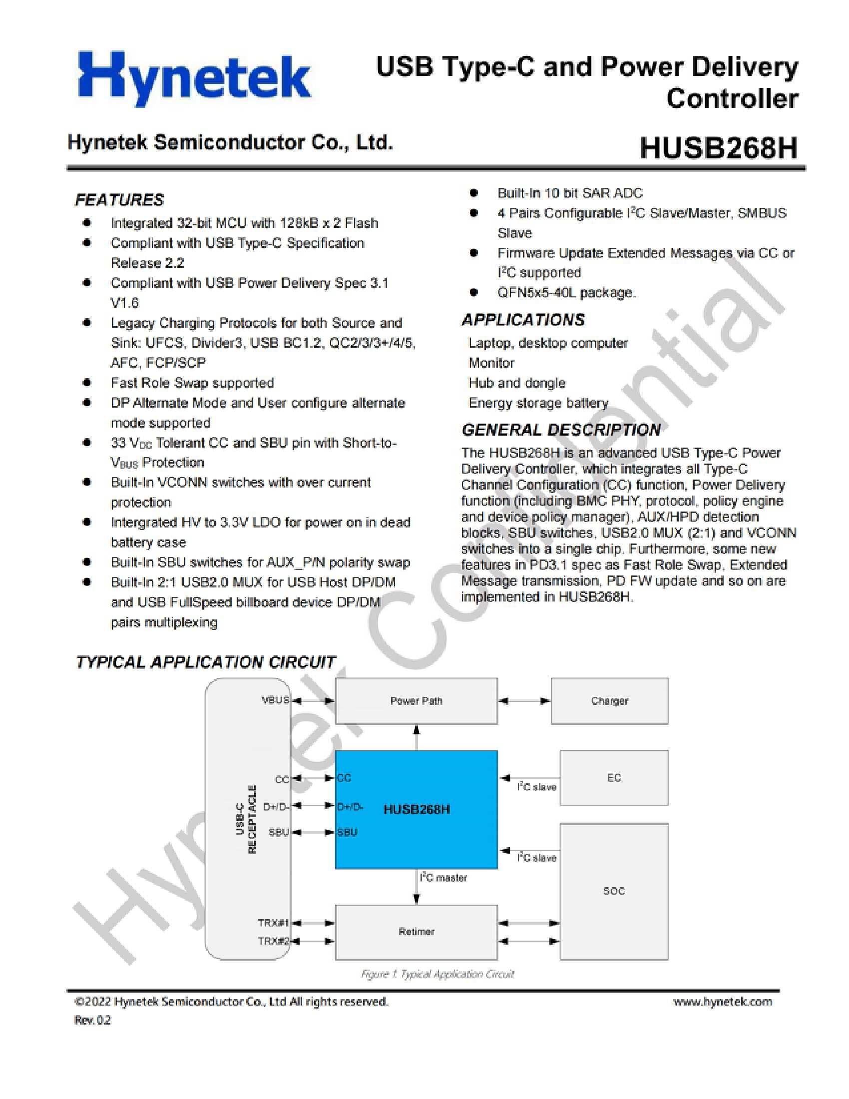 打造高效充电和数据传输体验，慧能泰推出PD控制器芯片HUSB268H-充电头网