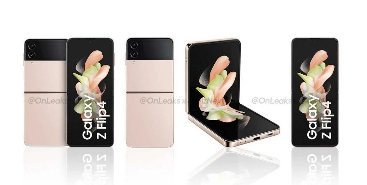 三星 Galaxy Z Flip4 官方渲染图曝光,4 种颜色亮相 图片 4