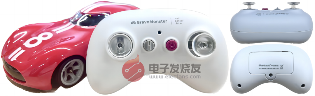 非接触式赛车遥控拆解：“油门”、转向线性控制，操控体验满分