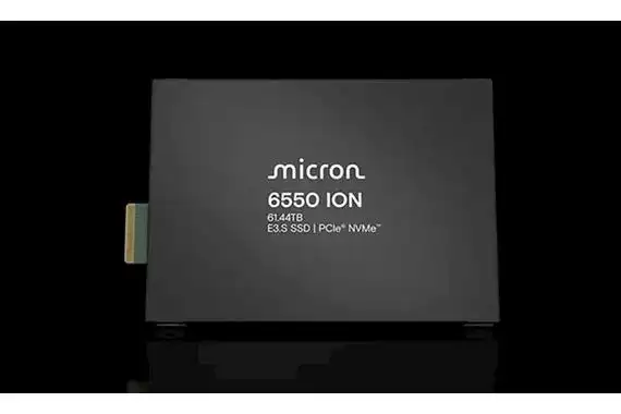 美光发布超大容量固态硬盘6550 ION