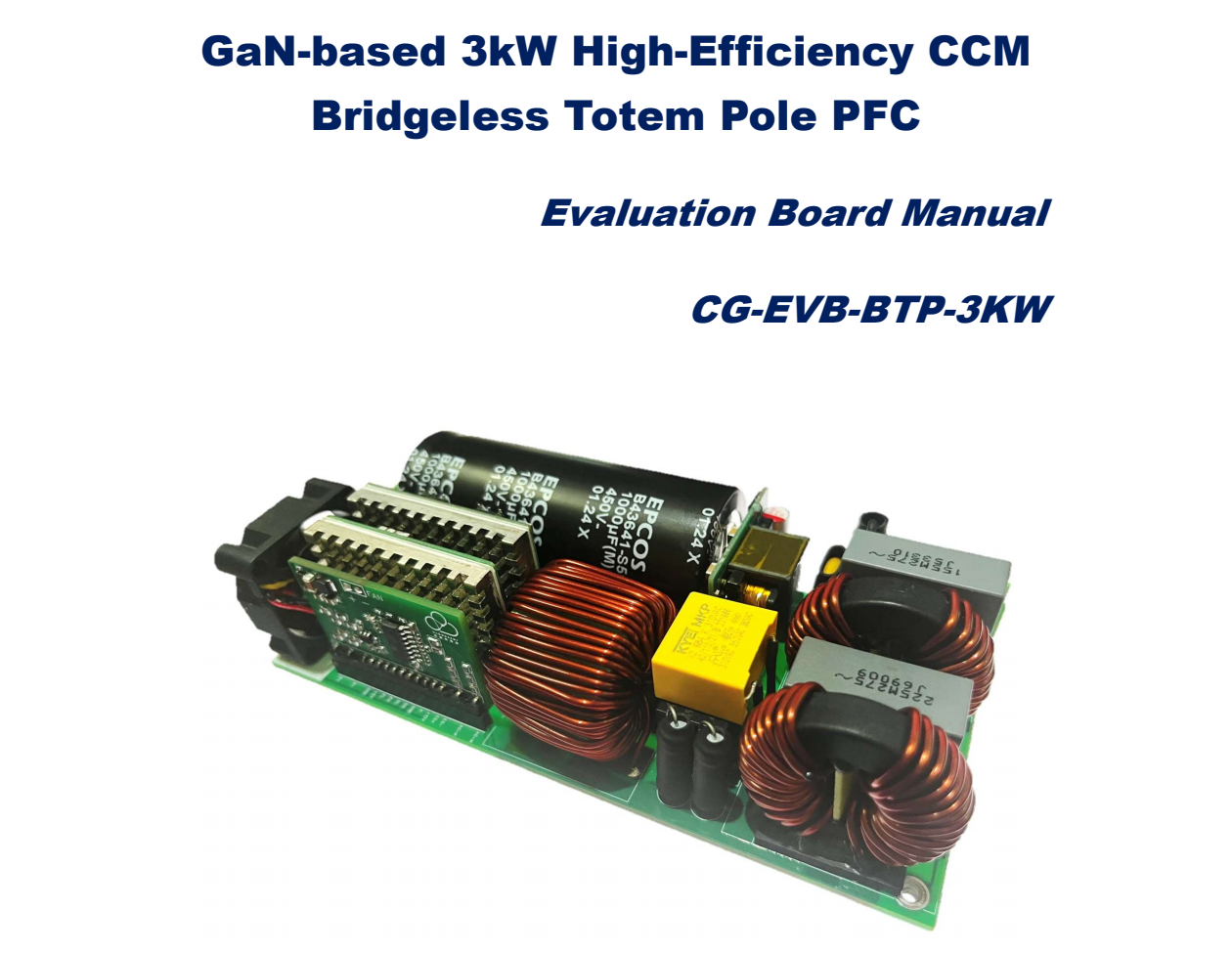 CG65030TAD增强型氮化镓氮化镓PFC电源3KW