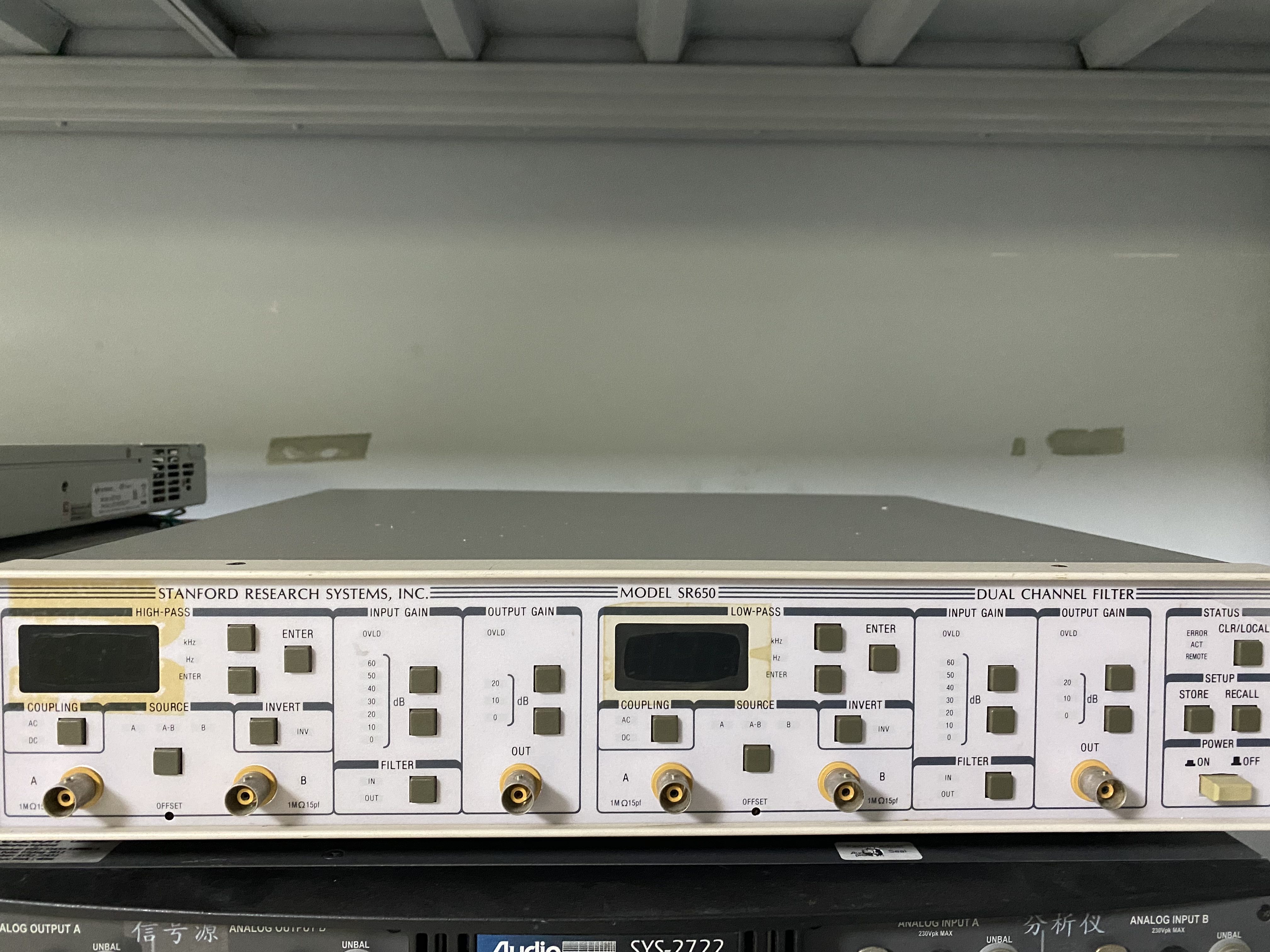 技术支持SR650 斯坦福研究滤波器