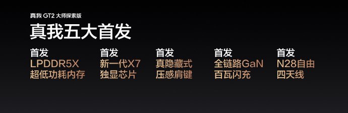 3499 元起,骁龙 8 + 旗舰 realme 真我 GT2 大师探索版发布:首发 LPDDR5X 内存等五大技术