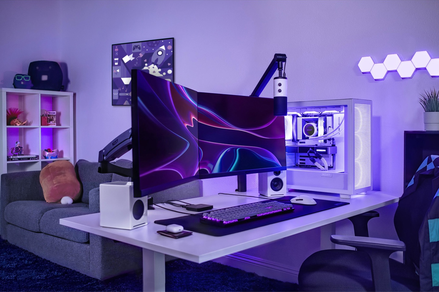 NZXT 发布新款 QHD 165Hz 显示器:黑白两色,可选双臂支架