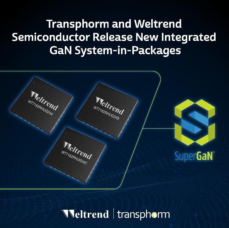 Transphorm与伟诠电子合作，发布新款氮化镓SiP器件