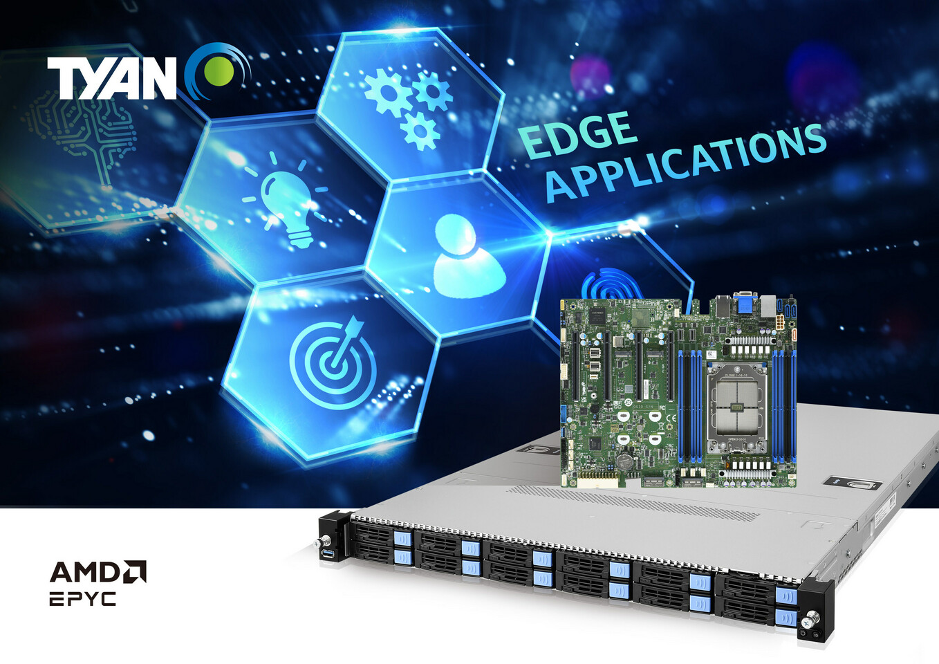 TYAN推出支持AMD EPYC 8004系列处理器的新型单插槽服务器平台