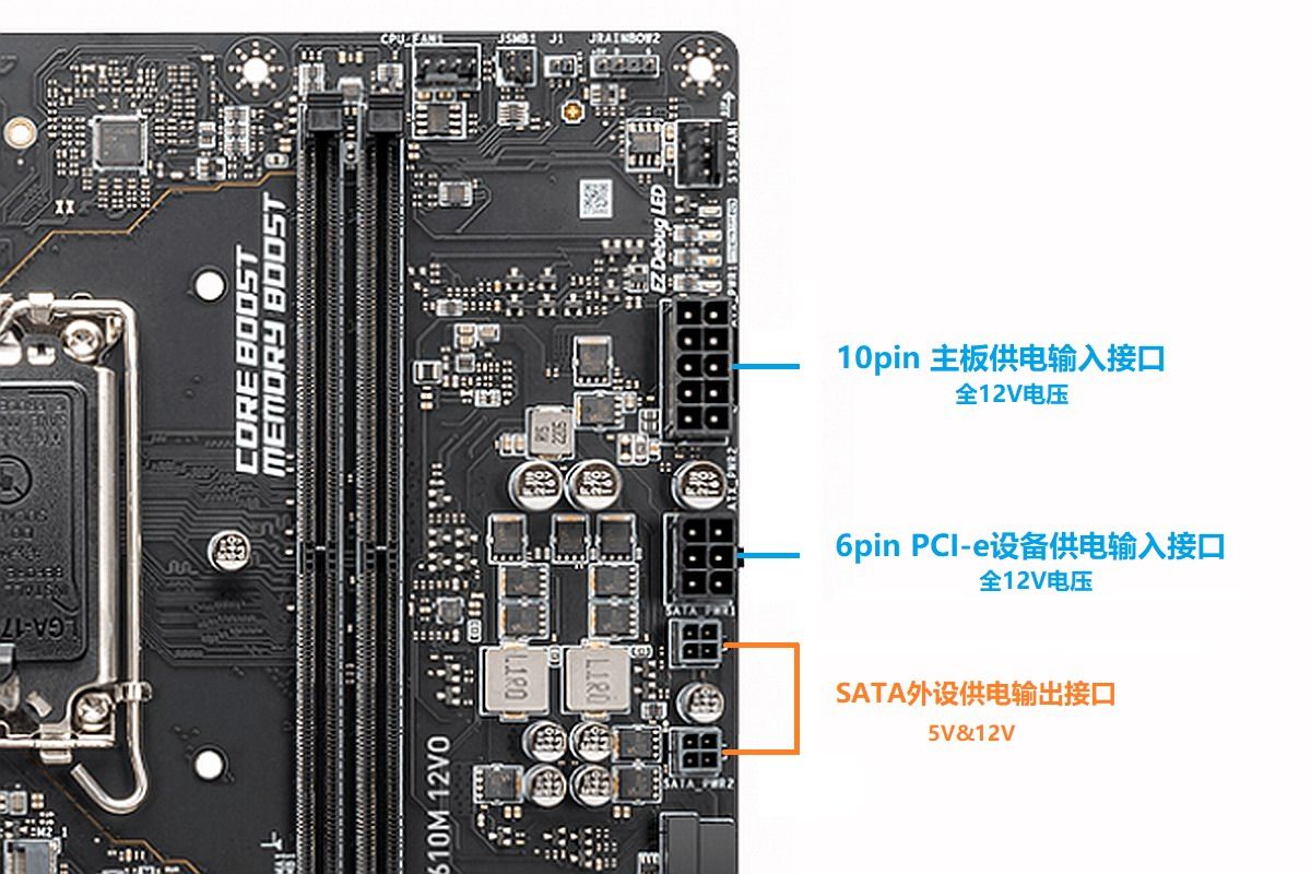 微星推出ATX12VO主板,10pin新标准接口,全12V电压输入-充电头网