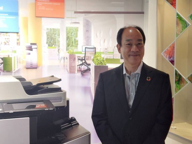 Epson社长小川宫范。王君毅摄 Epson社长小川宫范。王君毅摄