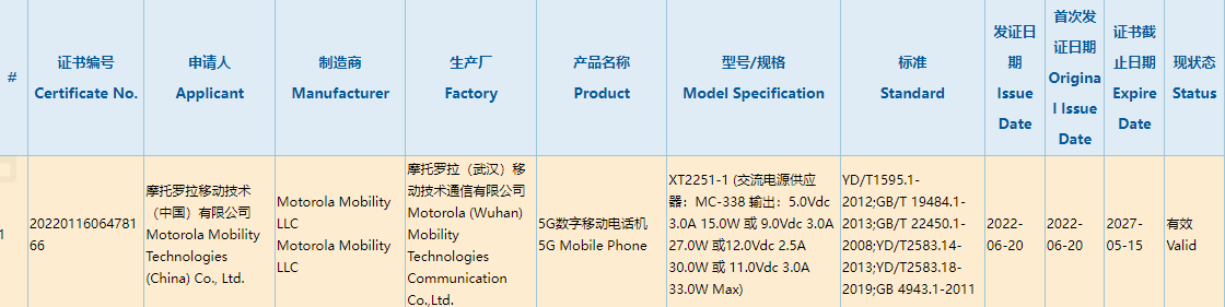 摩托罗拉 moto razr 2022 入网详细参数公布:6.67 英寸内屏 + 2.65 英寸外屏,最高 18GB 内存