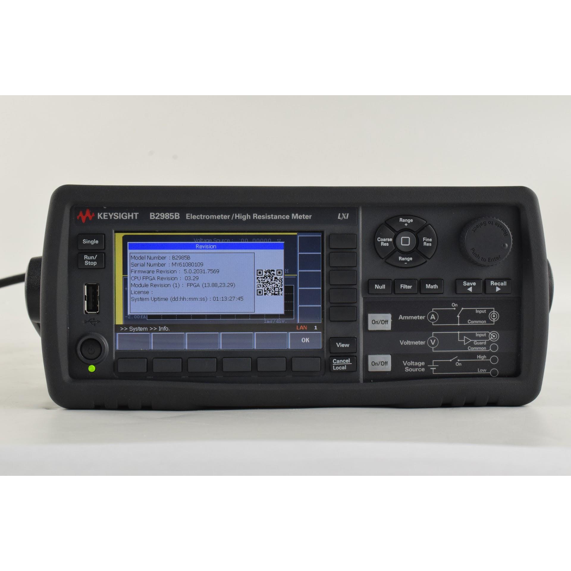 B2985B/出售回收是德科技 keysight B2985B静电计
