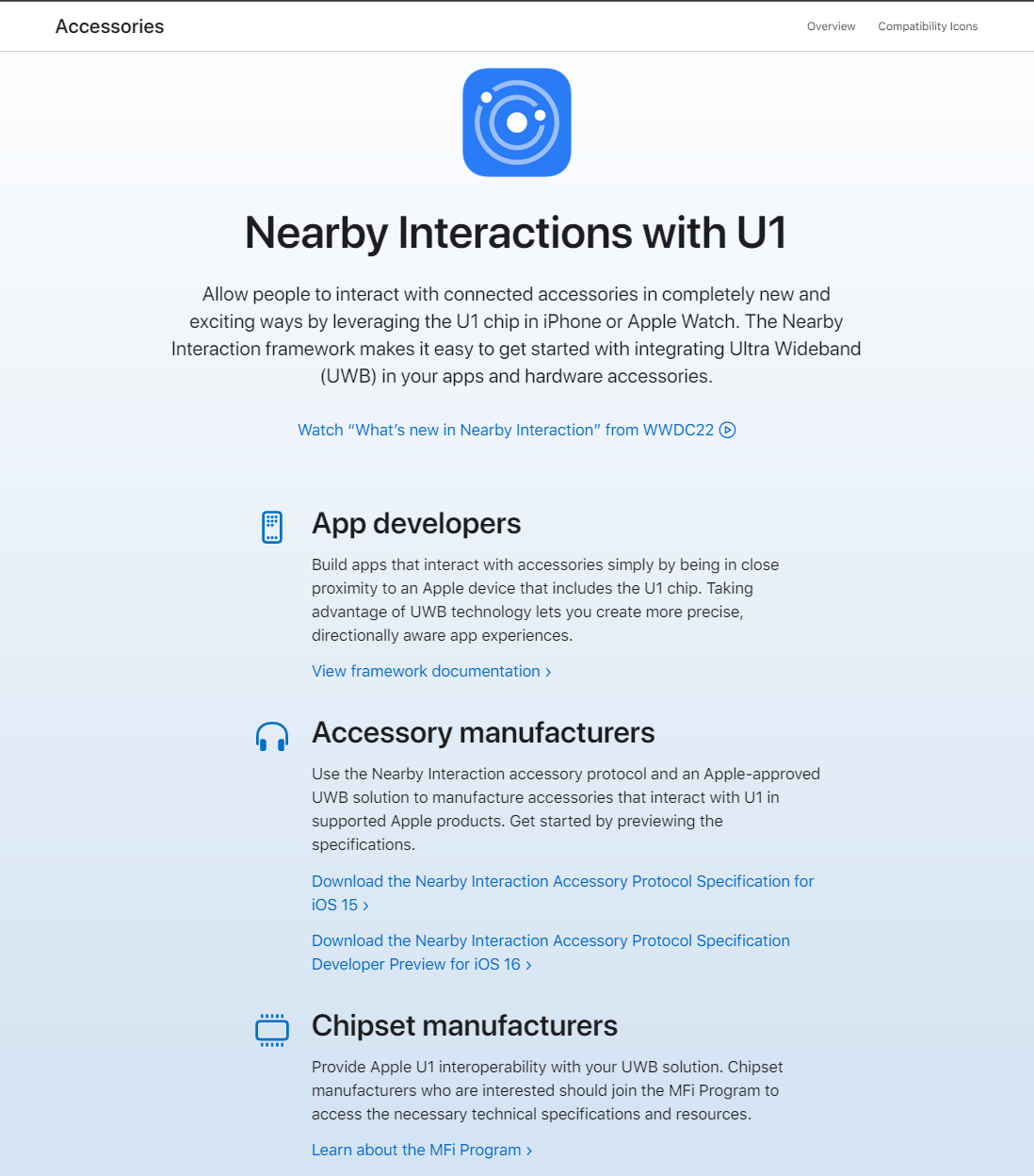 苹果 iOS 16 新功能:U1 芯片根据精确位置触发 App 实时操作,MFi 认证 UWB 配件安排上了