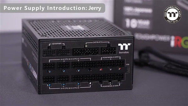 迎接RTX 4090电老虎!Tt 1650W电源首发双16针接口