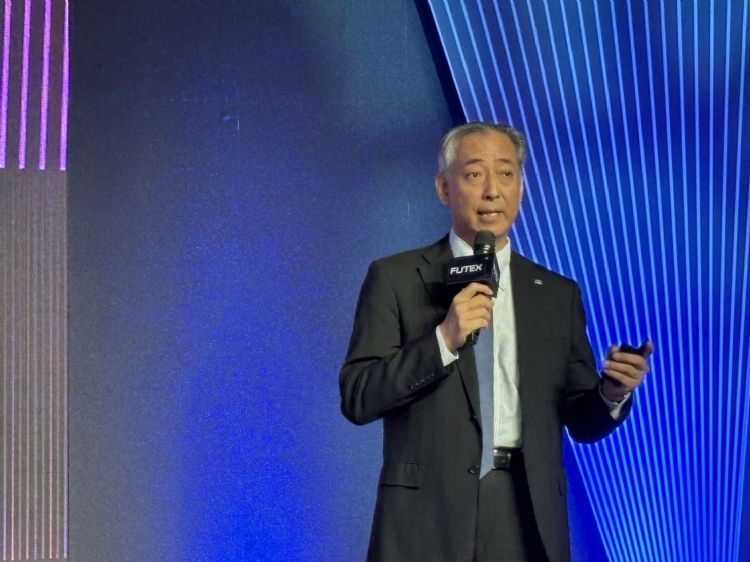 JAXA总裁山川宏13日来台于创新技术博览会上发表演说。谢承学摄 JAXA总裁山川宏13日来台于创新技术博览会上发表演说。谢承学摄