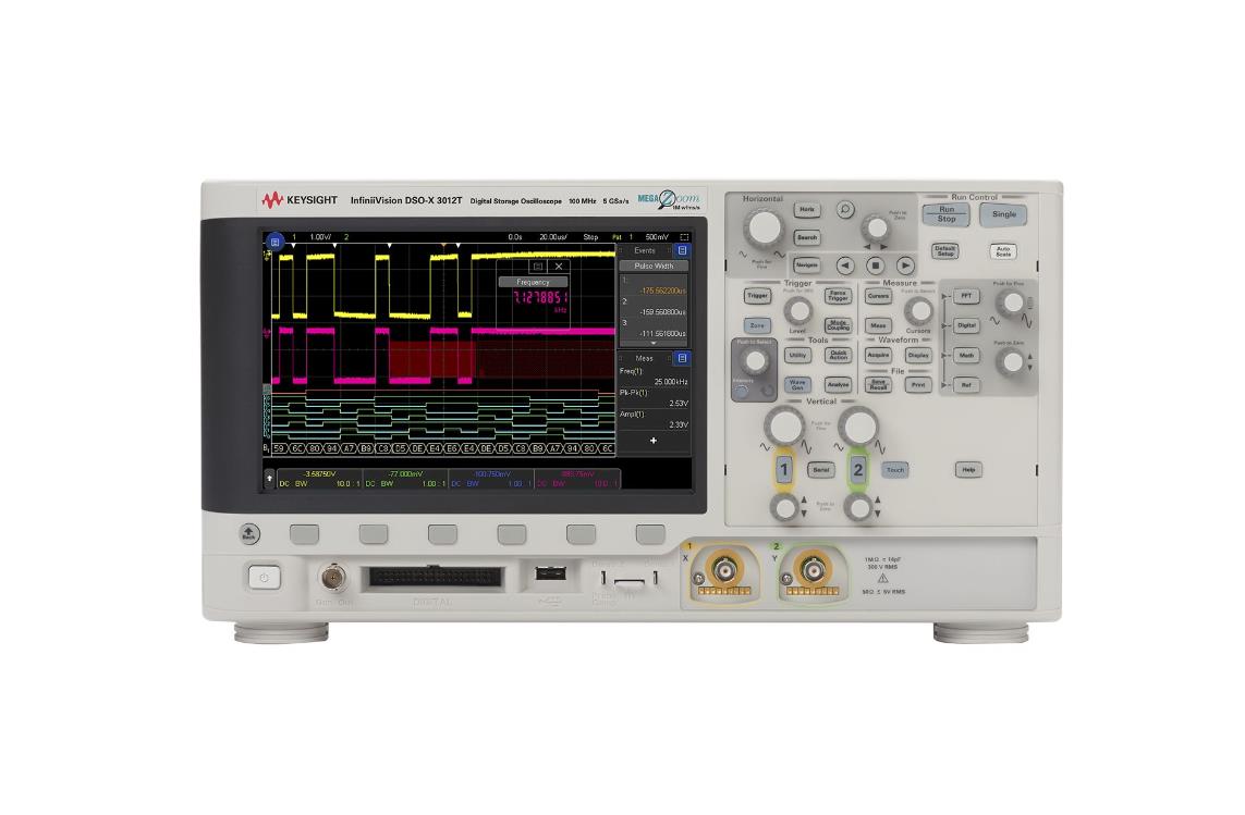 DSOX3012T示波器带宽100MHz