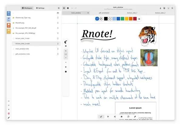 开源的手写笔记软件-Rnote