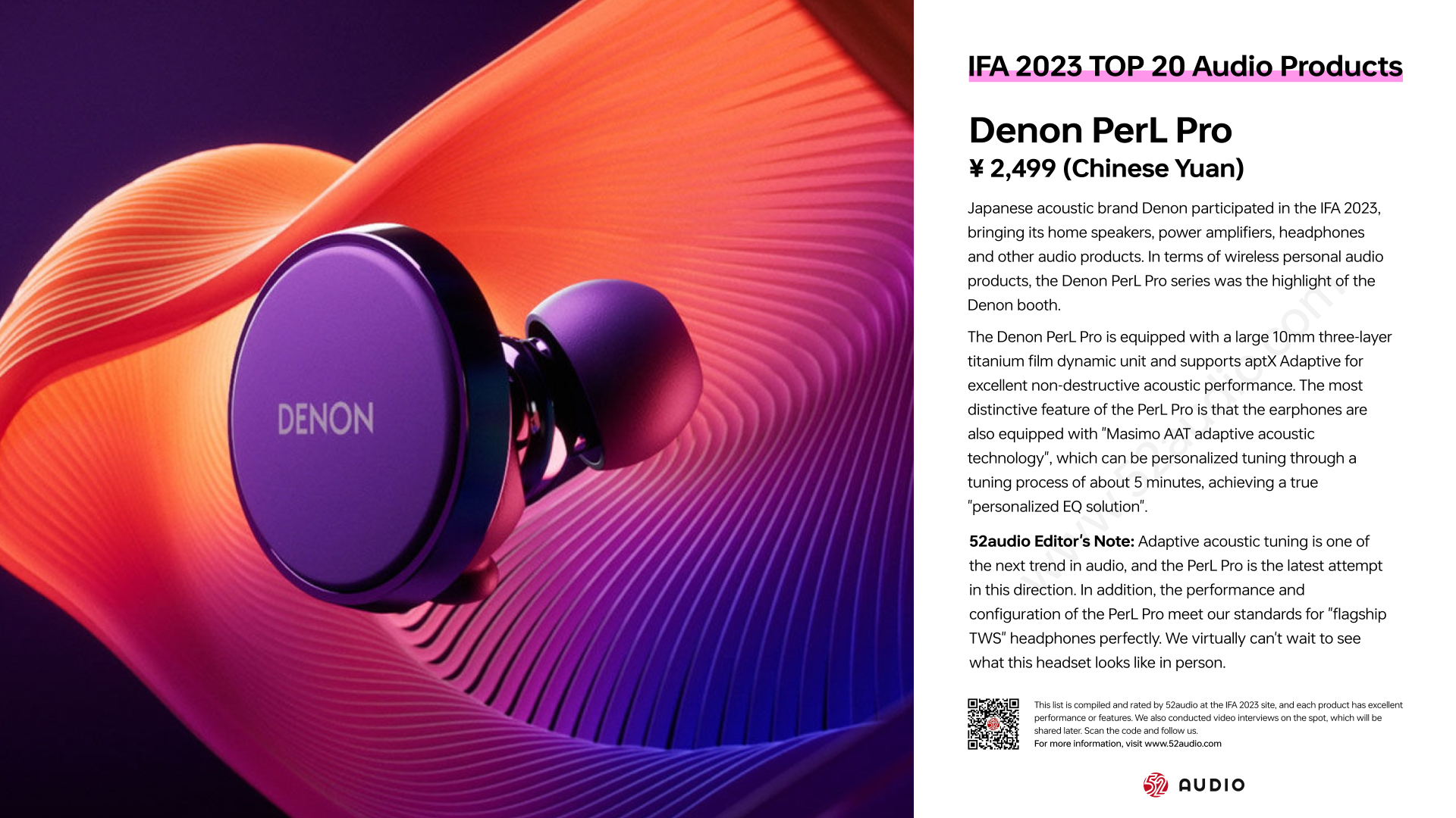 IFA 2023 TOP 20 Audio Products: Form innovation Blossoming with Radiant Splendor While Open-ear Buds Going into a Thing-我爱音频网