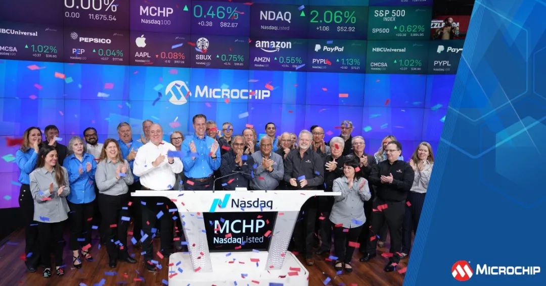 Microchip在纳斯达克上市30周年啦！