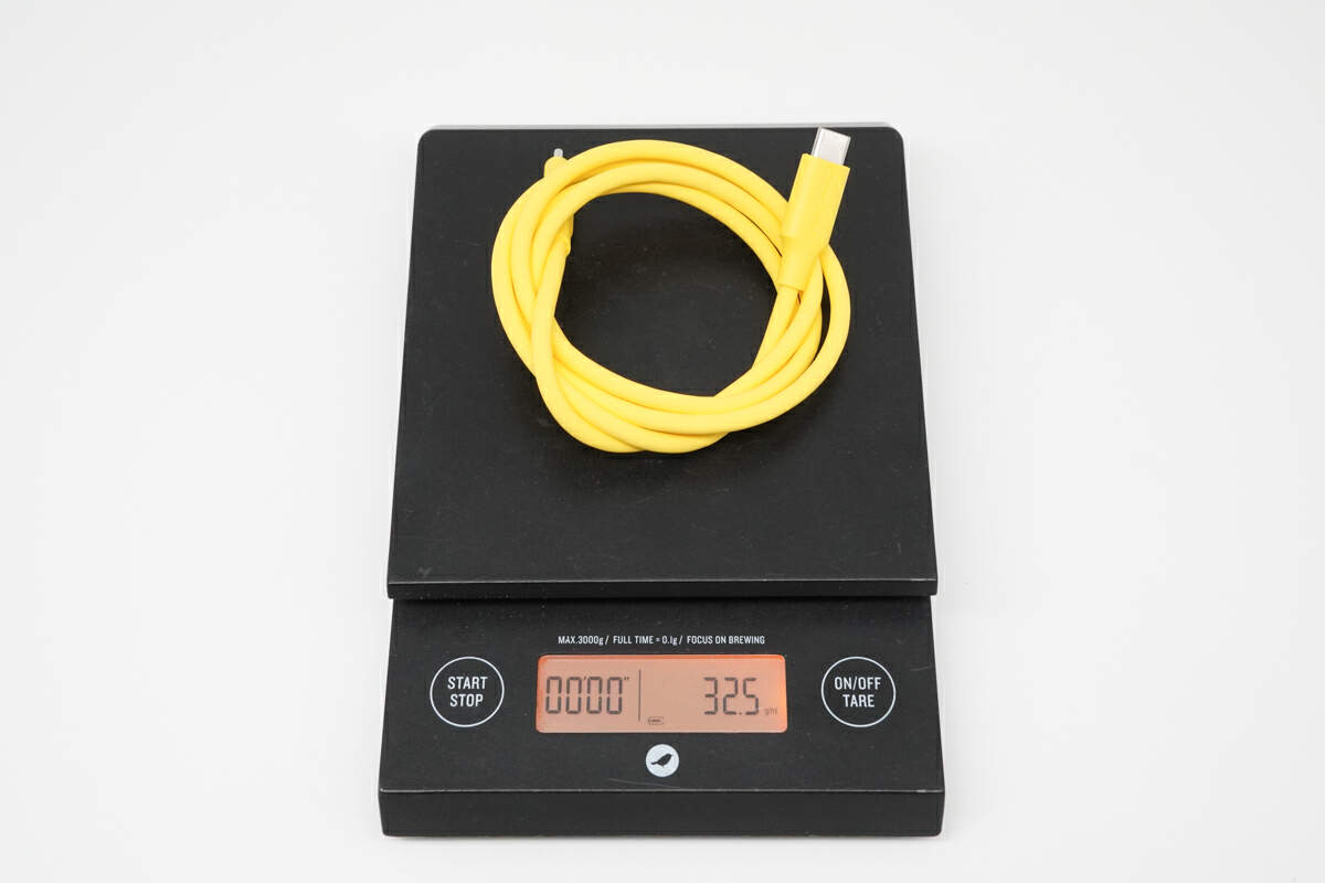 同轴科技240W U4硅胶同轴线-充电头网